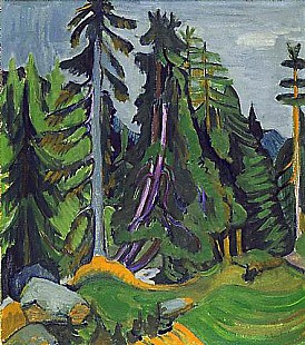 Ernst Ludwig Kirchner - Bergwaldbäume