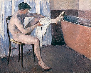 Gustav Caillebotte - Mann trocknet sein Bein ab