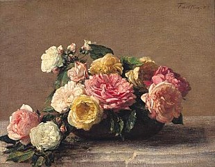 Thédore Fantin-Latour - Rosen auf einem Tisch