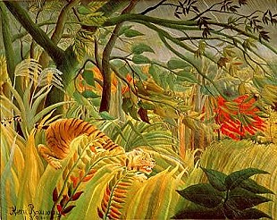 Henri Rousseau - Tiger im tropischen Sturm