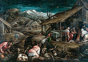 Giambattista Bassano - Die Geburt Christi 