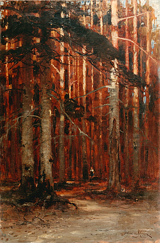 Julius von Klever - Abend im Hochwald