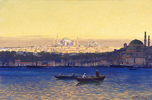 Rudolf Hellgrewe - Abendstimmung am Bosporus