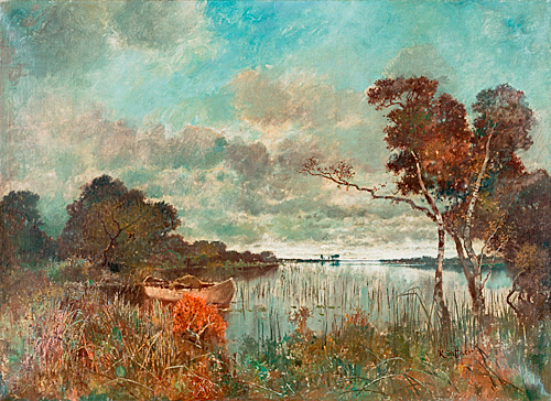 Karl Heffner - Abendstimmung am See