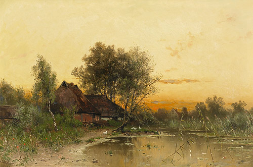 Walter Moras - Abendstimmung in Norddeutschland