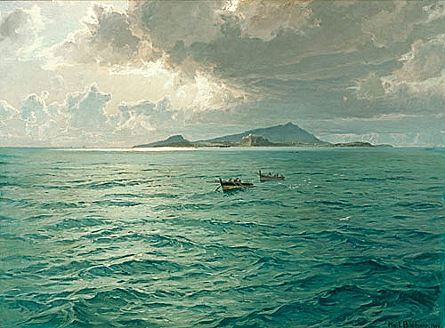 Karl Theodor Boehme - Abendstimmung vor Capri