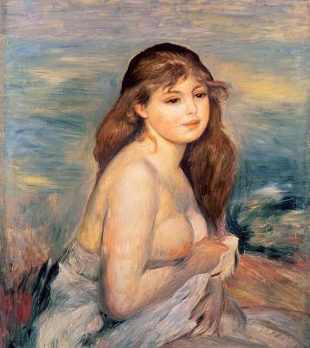 Pierre-Auguste Renoir - Akt, badendes Mädchen