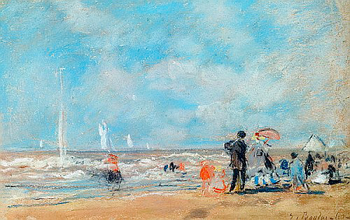 Eugéne Boudin - Am Strand