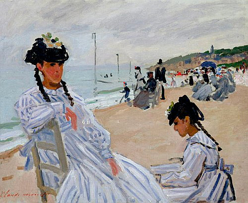 Claude Monet - Am Strand von Trouville
