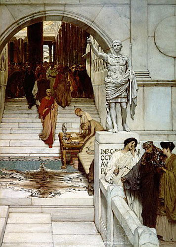 Sir Lawrence Alma-Tadema - Audience bei Agrippa, 1875