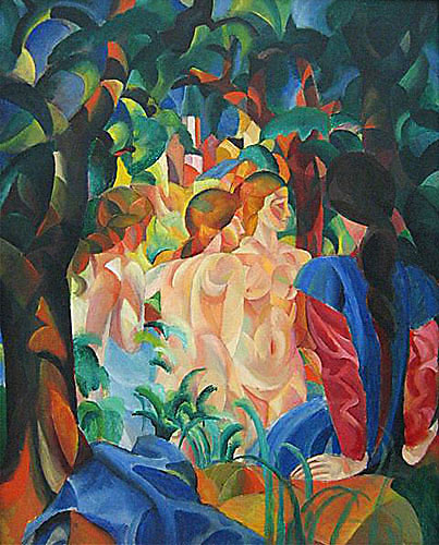 August Macke - Badende Mädchen