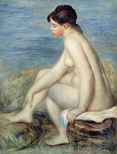 Pierre-Auguste Renoir - Badende sitzend