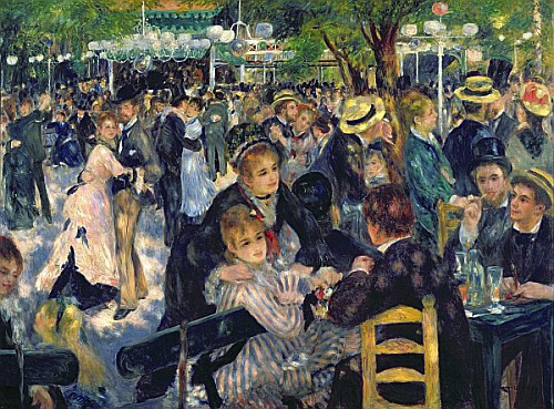 Pierre-Auguste Renoir - Ball im Restaurant Moulin de la Galette auf dem Montmartre