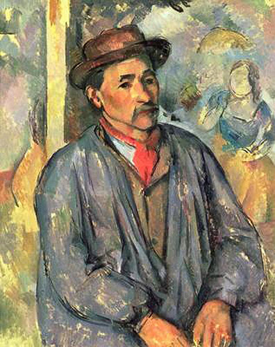 Paul Cézanne - Bauer im blauen Kittel
