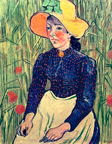 Vincent van Gogh - Bauernmädchen mit Strohhut