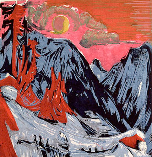 Ernst Ludwig Kirchner - Berge im Winter