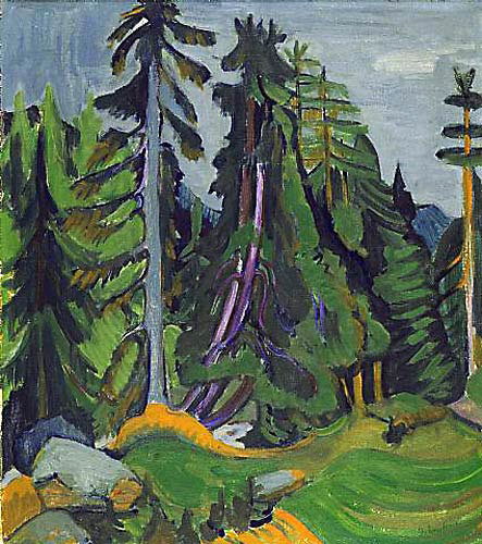Ernst Ludwig Kirchner - Bergwaldbäume