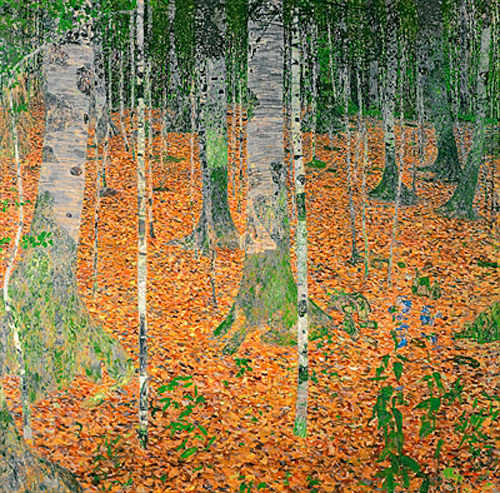 Gustav Klimt - Birkenwald