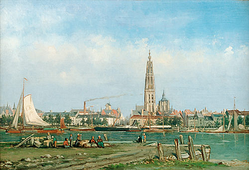 Louise Panhuys - Blick auf Antwerpen