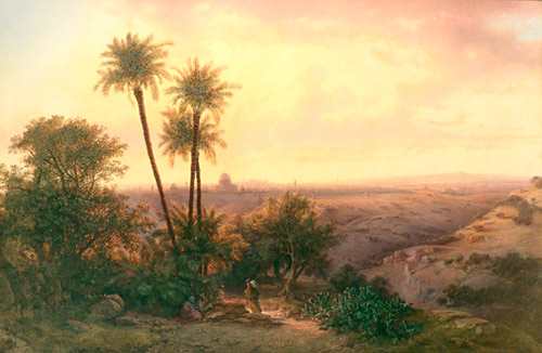Friedrich Otto Georgi - Blick auf Jerusalem