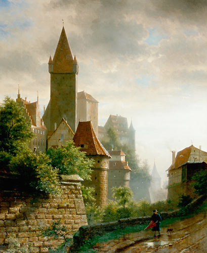 Alexander Scherzer - Blick vom Nürnberger Burggraben auf die Altstadt