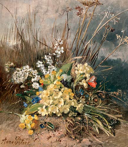 Anna Peters - Blumenstilleben am Wiesenrand