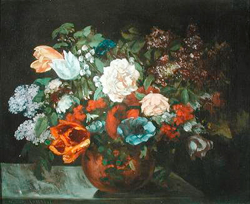 Gustave Courbet - Blumenstrauß