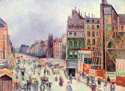 Maximilien Luce - Bohrarbeiten in der Rue Reaumur