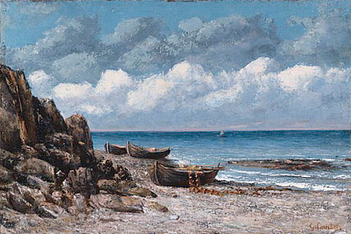 Gustave Courbet - Boote in St. Aubain