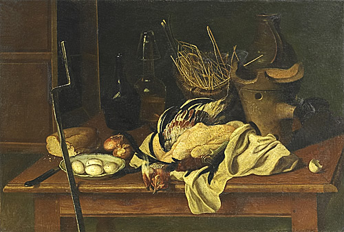 Jean-Baptiste Simeon Chardin - Buffetstilleben mit Huhn und Eiern