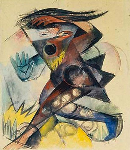 Franz Marc - Caliban. Figurine für Shakespeares Sturm