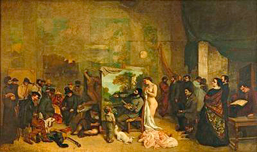 Gustave Courbet - Das Atelier des Künstlers, eine echte Allegorie