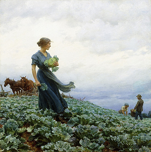 Charles Courtney Curran - Das Kohlfeld