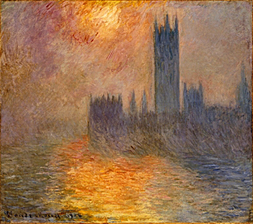 Claude Monet - Das Parlament in London bei Sonnenuntergang