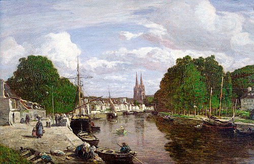 Eugéne Boudin - Der Hafen von Quimper