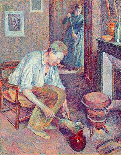 Maximilien Luce - Der Kaffee