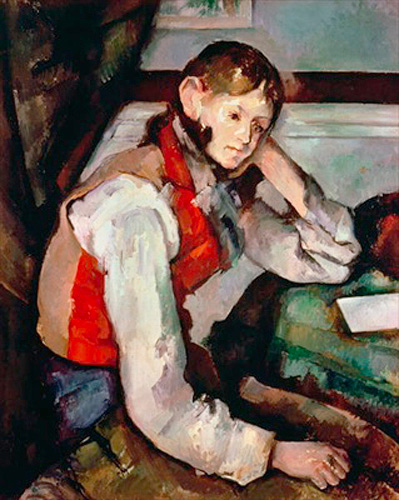 Paul Cézanne - Der Knabe mit der roten Weste