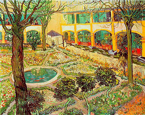 Vincent van Gogh - Der Krankenhausgarten in Arles