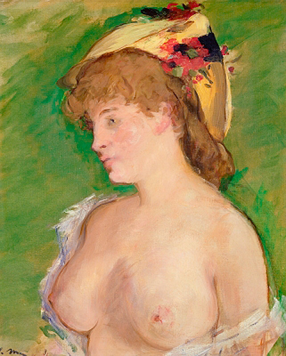 Edouard Manet - Die barbusige Blonde