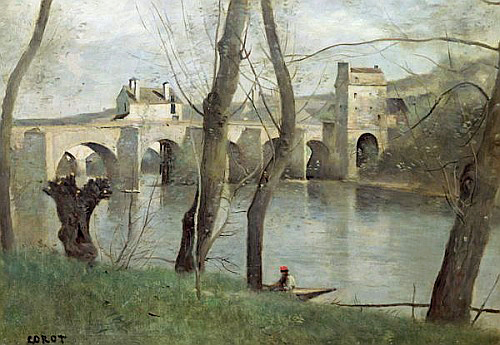 Jean Baptiste Camille Corot - Die Brücke bei Mantes