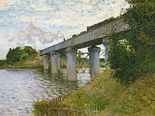 Claude Monet - Die Eisenbahnbrücke bei Argenteuil