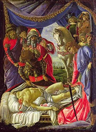 Sandro Botticelli - Die Entdeckung von Holofernes Körper