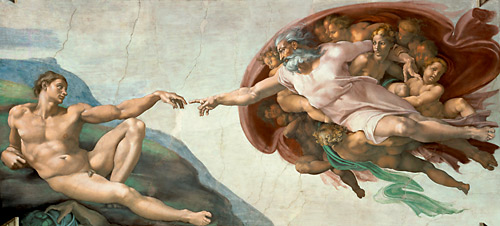 Michelangelo (Buonarroti) - Die Erschaffung des Adams