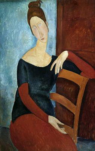Amadeo Modigliani - Die Frau des Künstlers (Jeanne Huberterne)