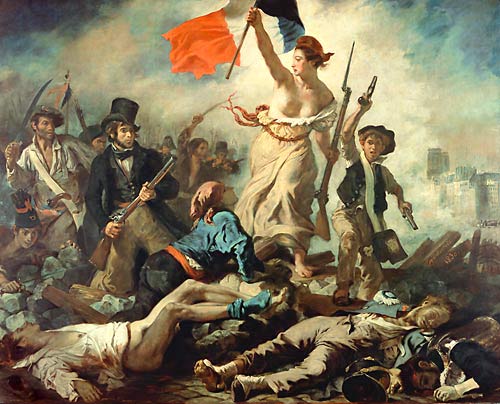 Eugène Delacroix - Die Freiheit auf den Barrikaden (Die Freiheit führt das Volk)