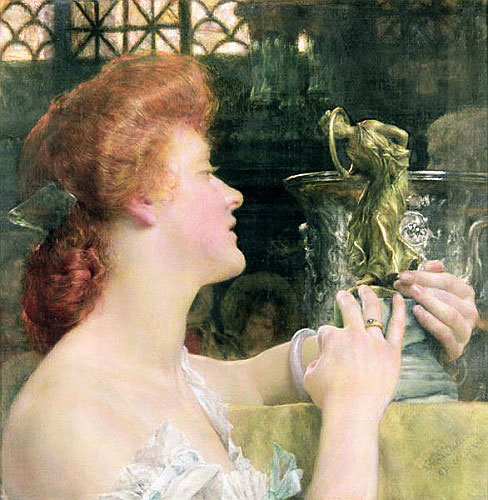 Sir Lawrence Alma-Tadema - Die goldene Stunde,1908