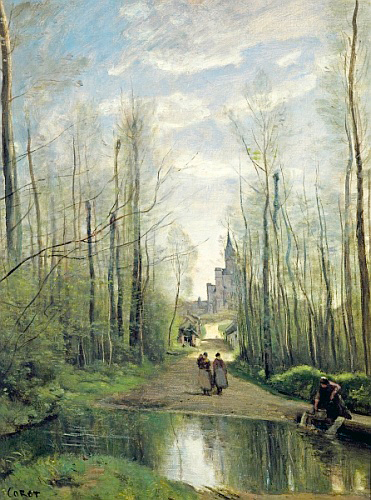 Jean Baptiste Camille Corot - Die Kirche von Marissel