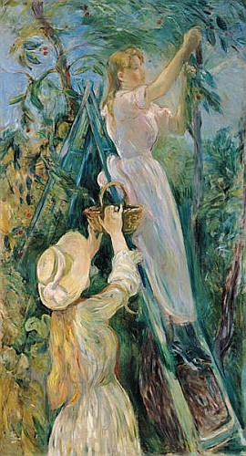 Berthe Morisot - Die Kirschen-Pflücker