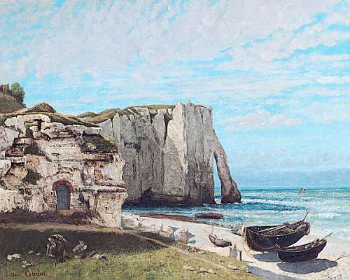 Gustave Courbet - Die Klippen von Etretat nach einem Sturm