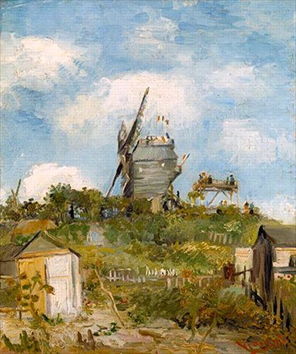 Vincent van Gogh - Die Mühle von Blute-Fin, Montmartre